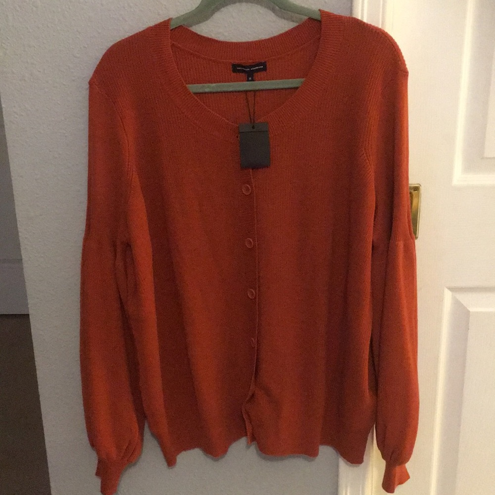 Cardigan, balloon sleeve